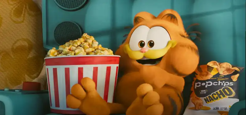 Trailer for "Garfield," First Look at the Voices of Lead Actors Chris Pratt and Samuel L. Jackson